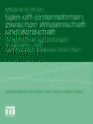 cover image of Spin-off-Unternehmen zwischen Wissenschaft und Wirtschaft